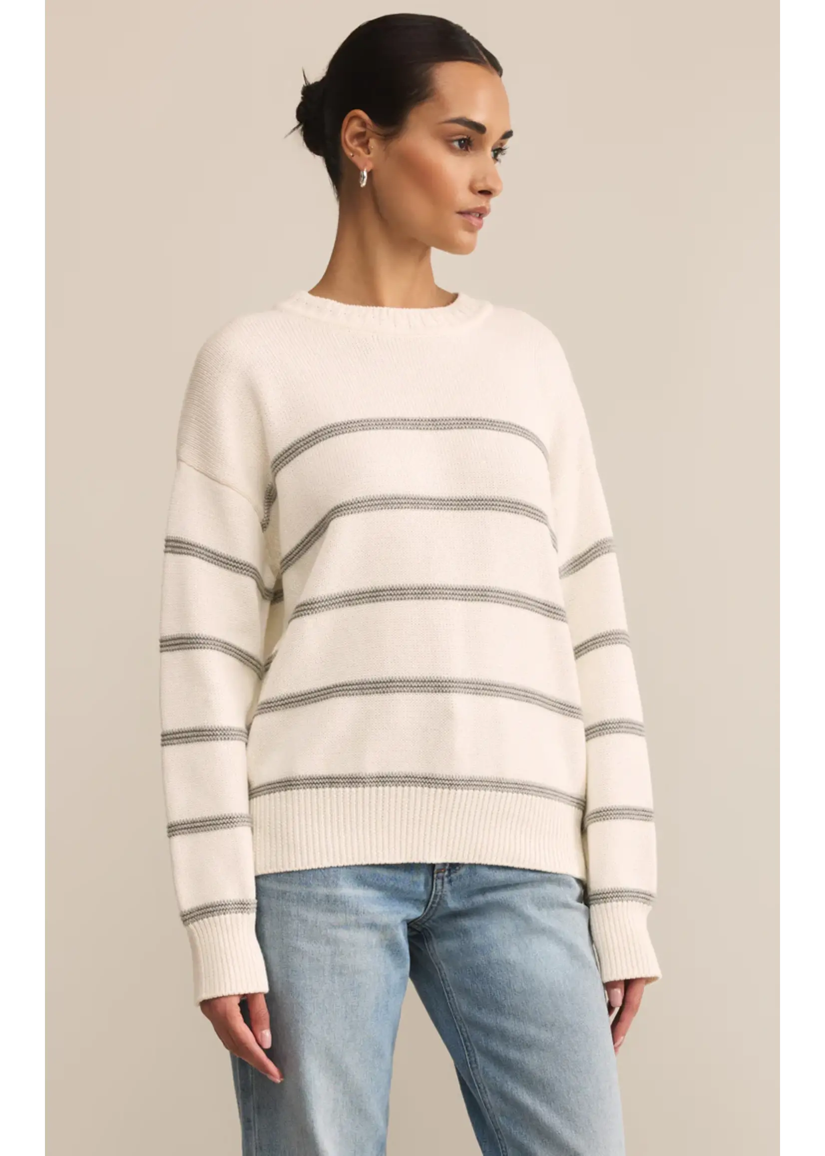 Z Supply Boyfriend Striped Sweater - ZW253323