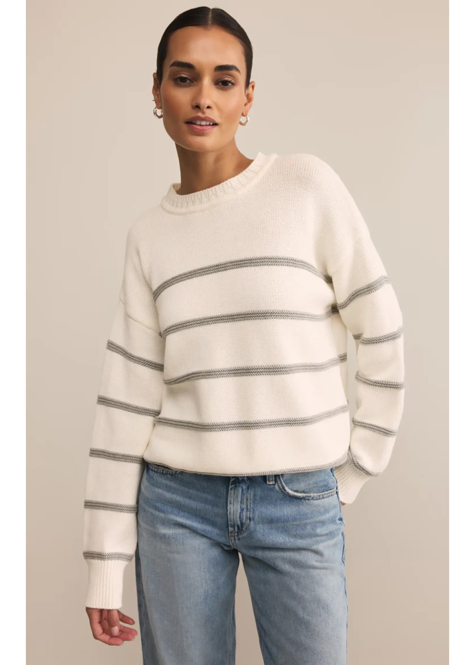 Z Supply Boyfriend Striped Sweater - ZW253323