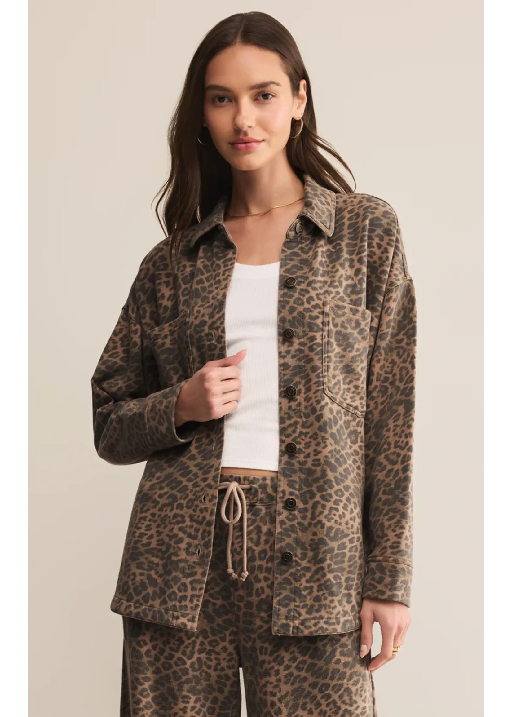 Z Supply All Day Leopard Jacket - ZJ253257