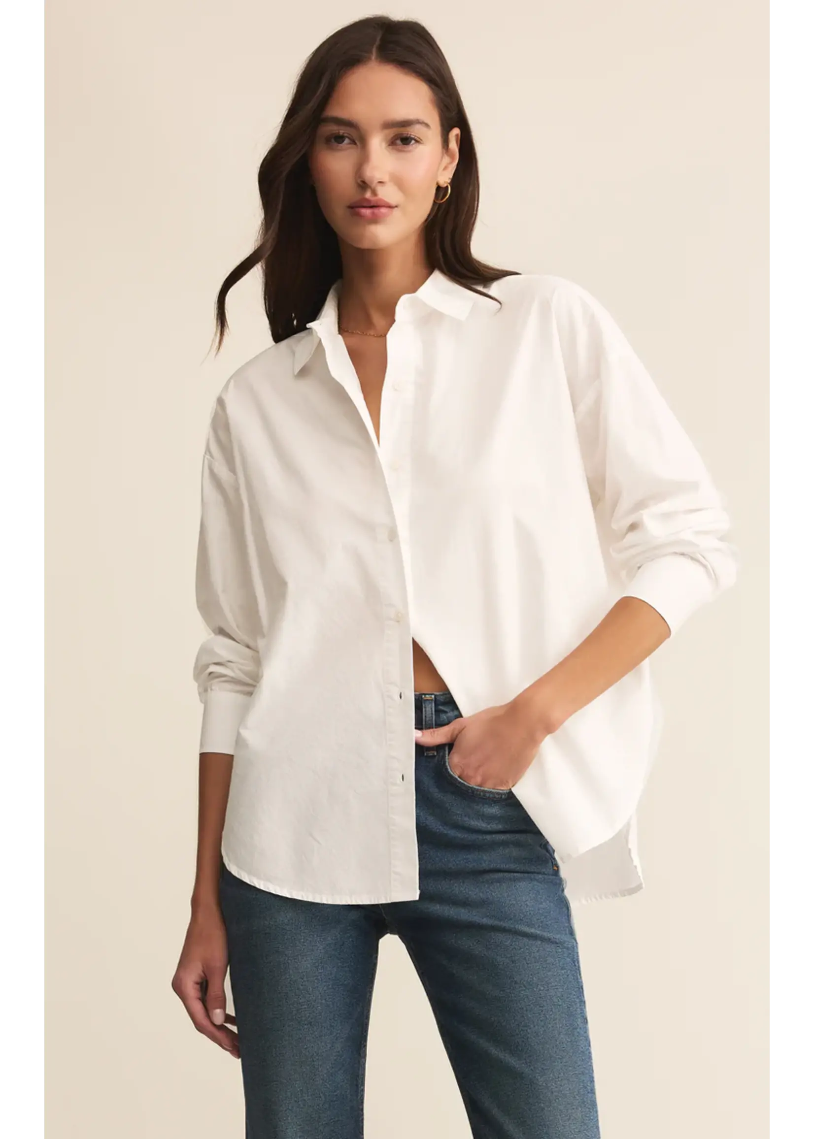 Elevated Poplin Shirt - ZT253235 - Meo's Suite