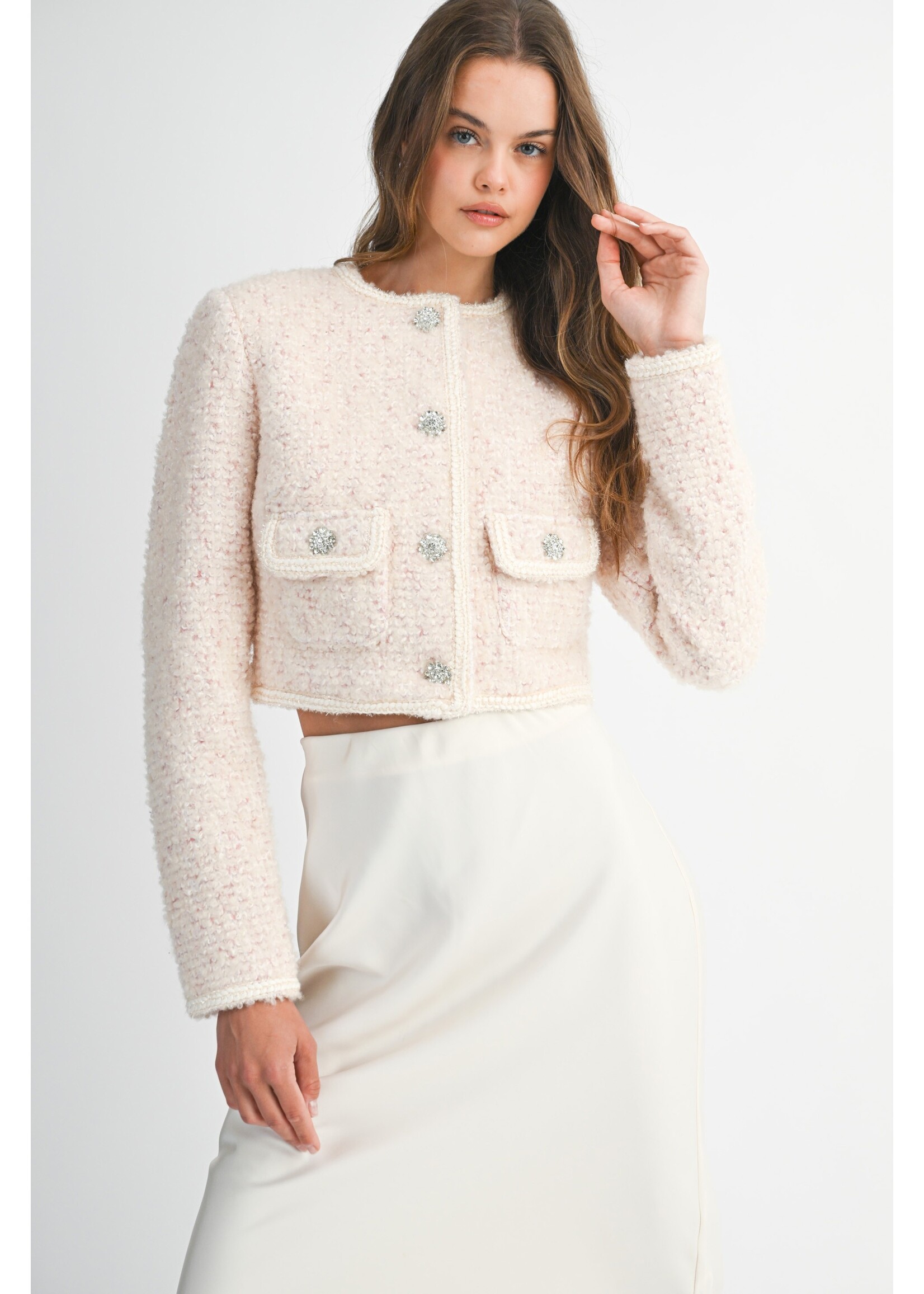 Mable Jewel Boucle Crop Jacket - MJK6469
