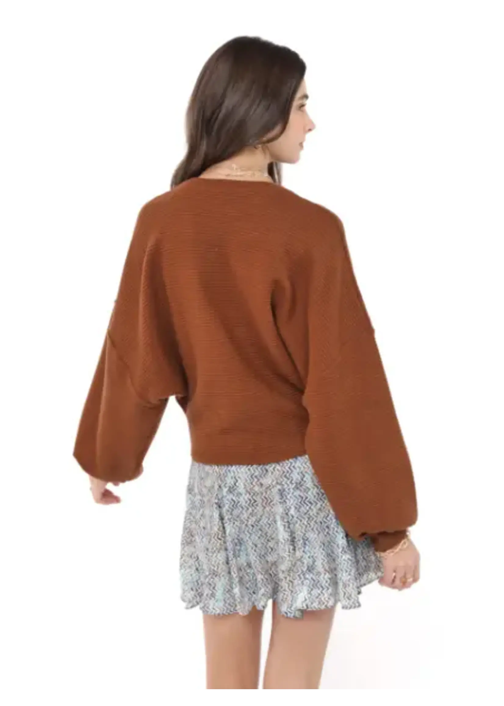 On A Stroll Dolman Sleeve Top - AH3212 - Meo's Suite