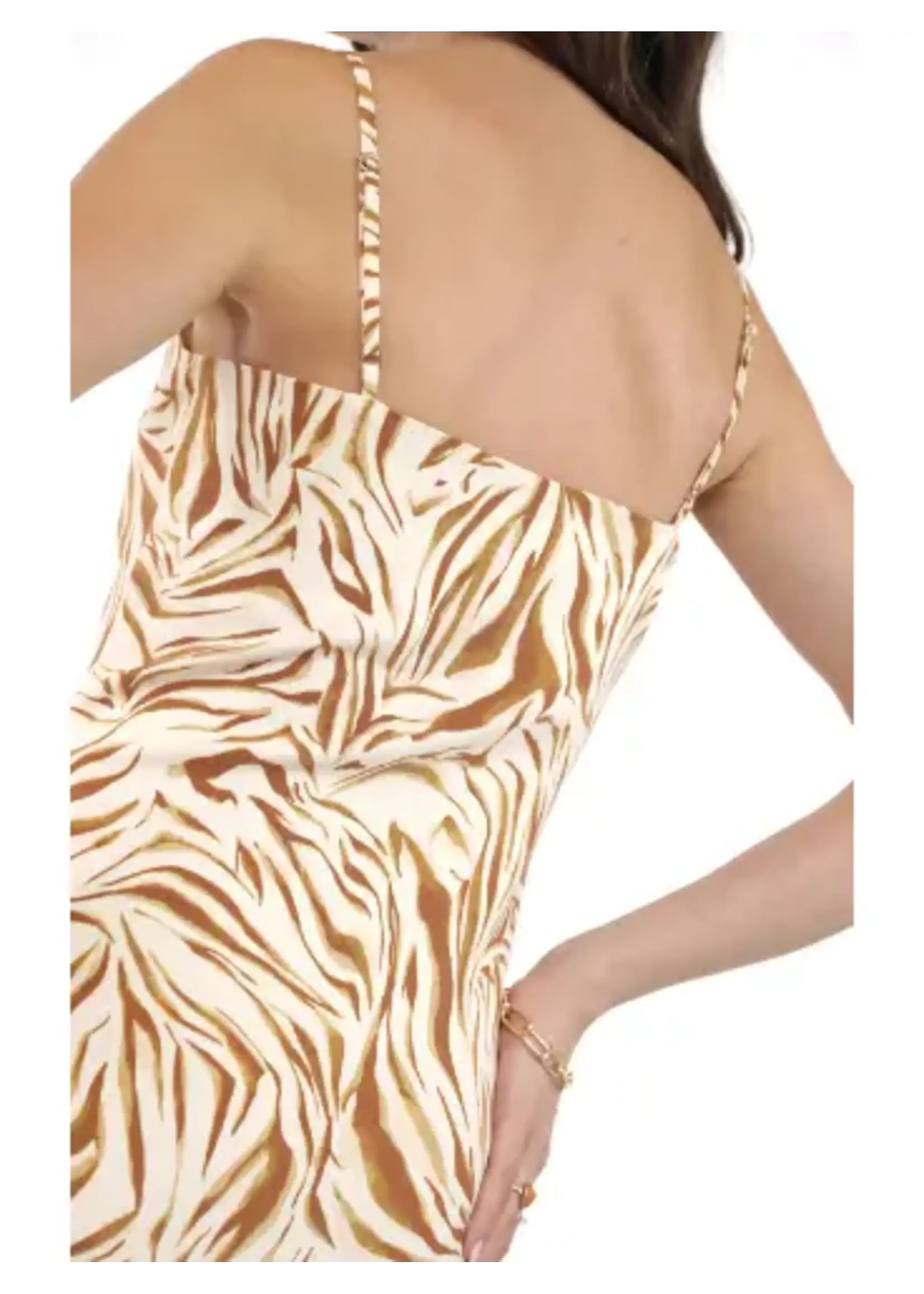 Sadie & Sage City Boheme Stretch Zebra Mini Dress - AH3391