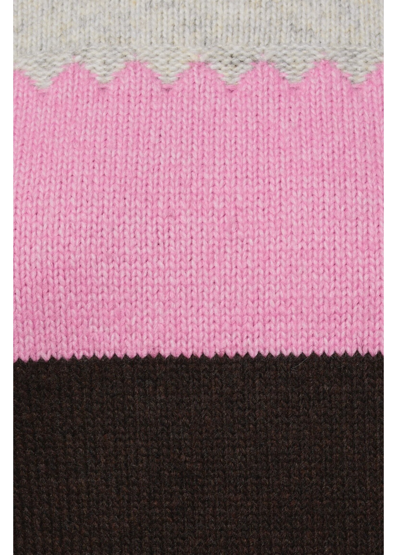 Le Lis Crew Neck Rose Stripe Sweater - IWT5816