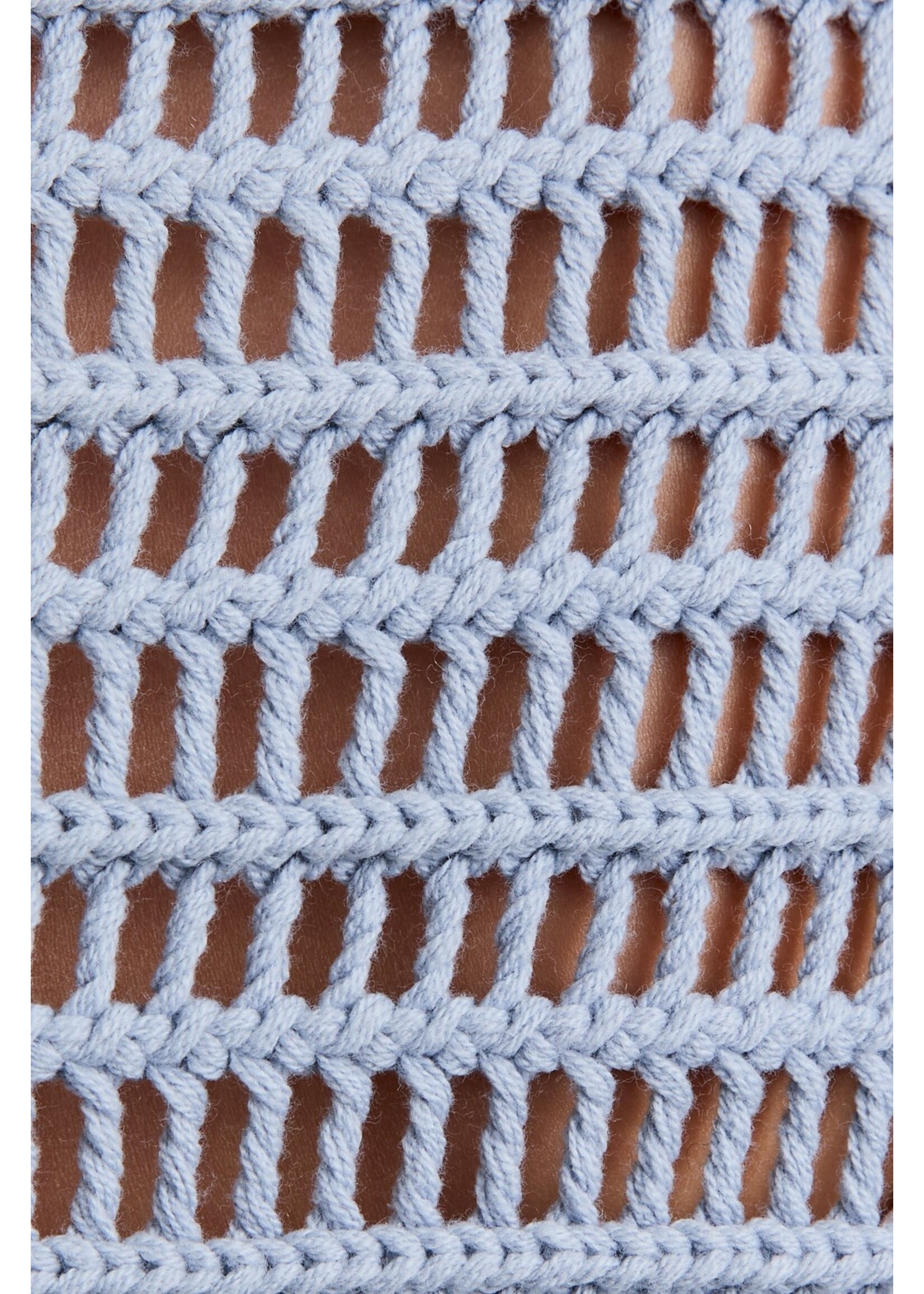 Le Lis Boat Neck Openwork Sweater Top - SWT3260