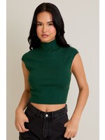Le Lis High Neck Sleeveless Sweater Top - SWT9101