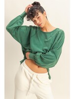 HYFVE Washed Oversized Long Sleeve Top With Slit - DZ25C921