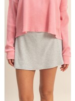 HYFVE Ribbed Elastic Waist Mini Skort - DZ25F021