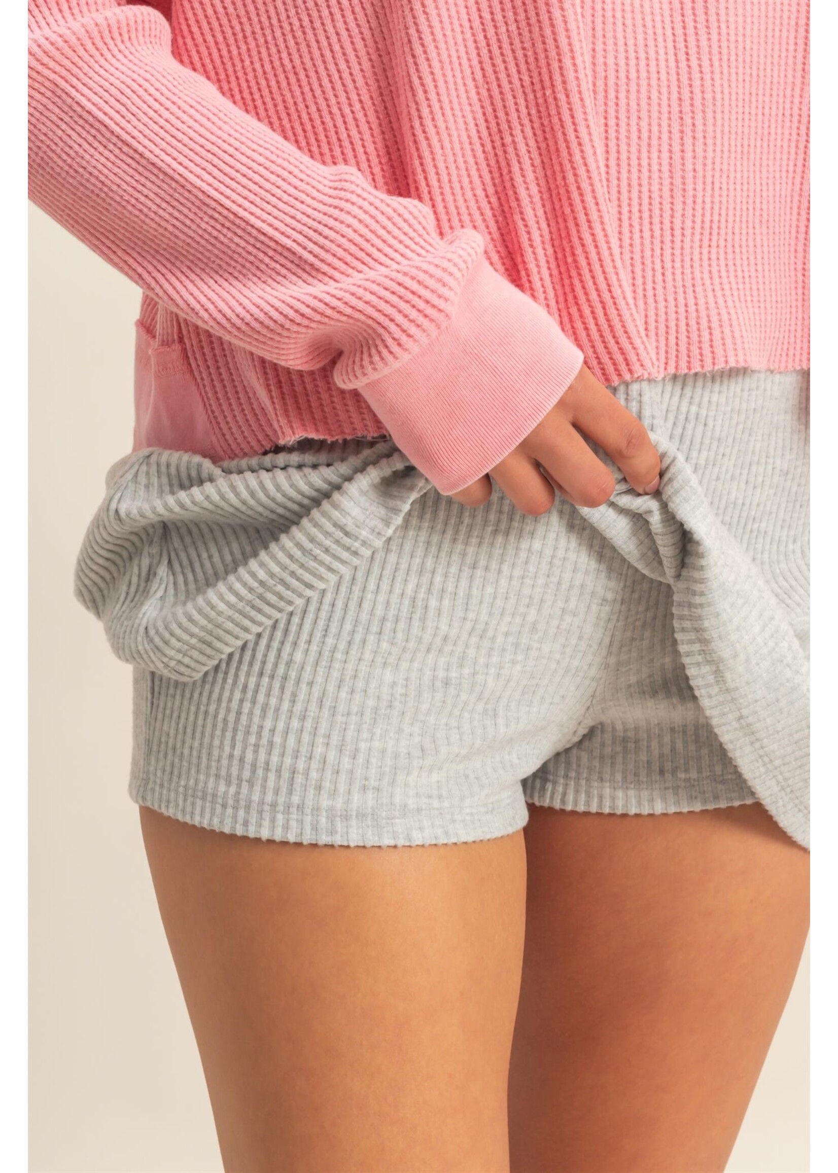 HYFVE Ribbed Elastic Waist Mini Skort - DZ25F021