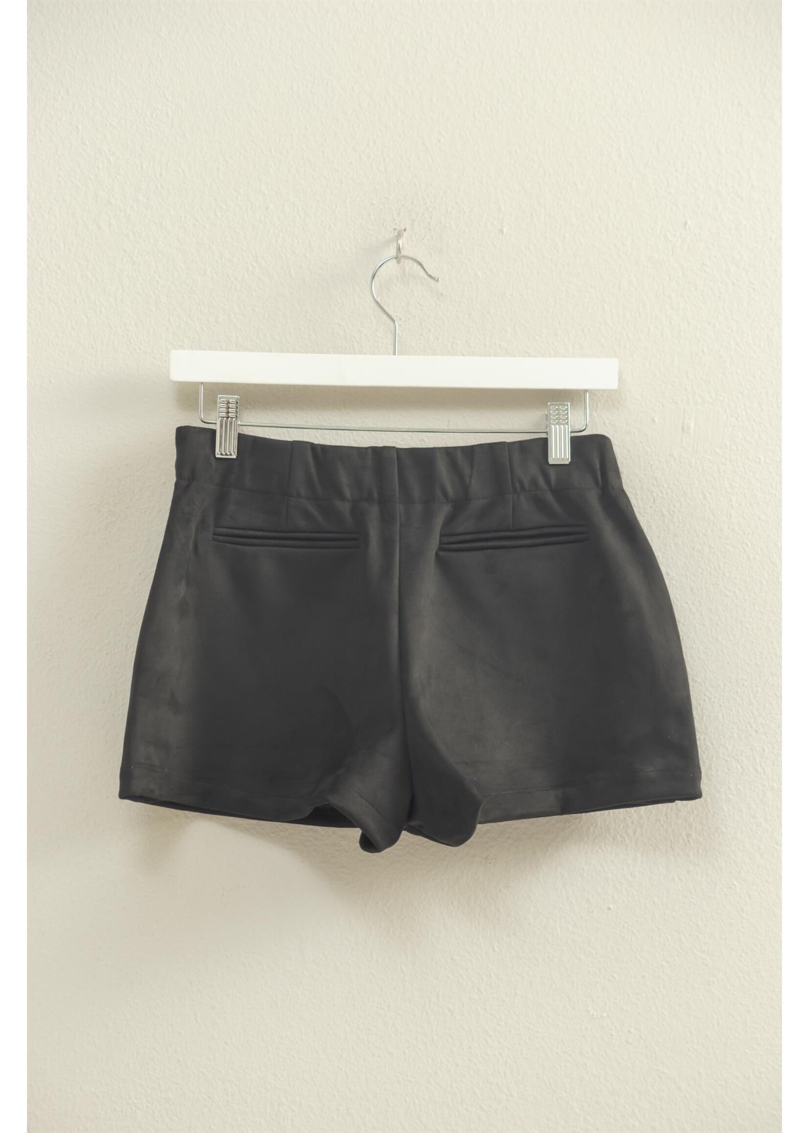 HYFVE Chic High-Waisted Suede Skort - HF25F320