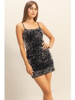 HYFVE Sparkle Sequin Bodycon Mini Dress - HF25E701