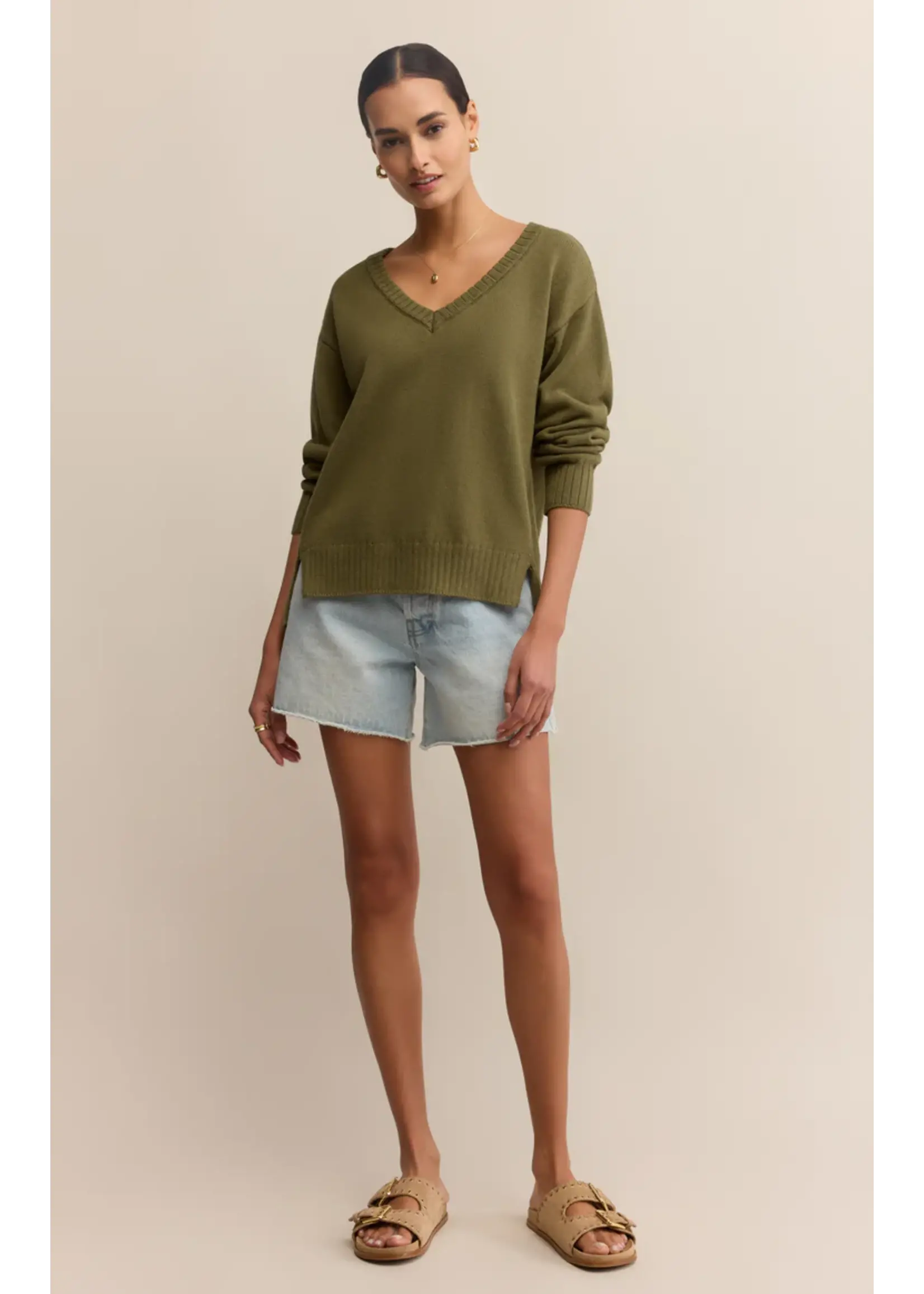Z Supply All Around V-Neck Sweater - ZW253301