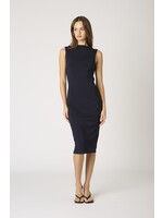 Cotton Candy LA High Neck Fitted Midi Dress with Low Back - SD-304