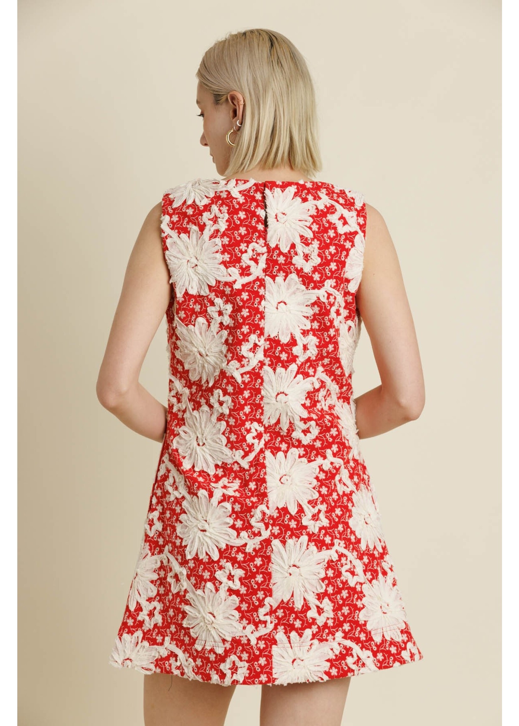 Aureum Embroidered Twill Mini Dress - AD2161