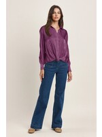 Able Sheer Satin Button Down Shirt - ST1114