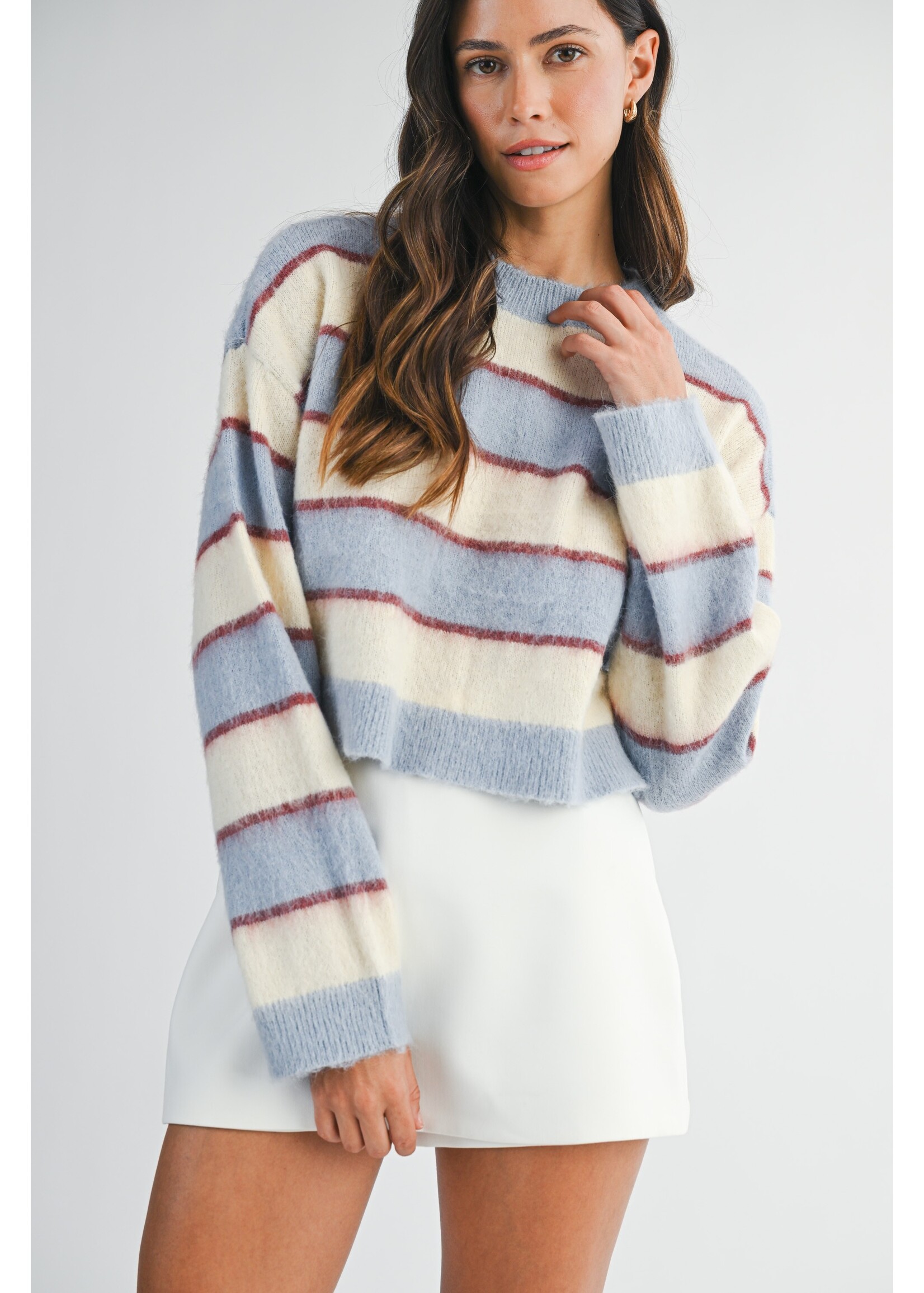 Mable Stripe Knit Sweater - MT2280