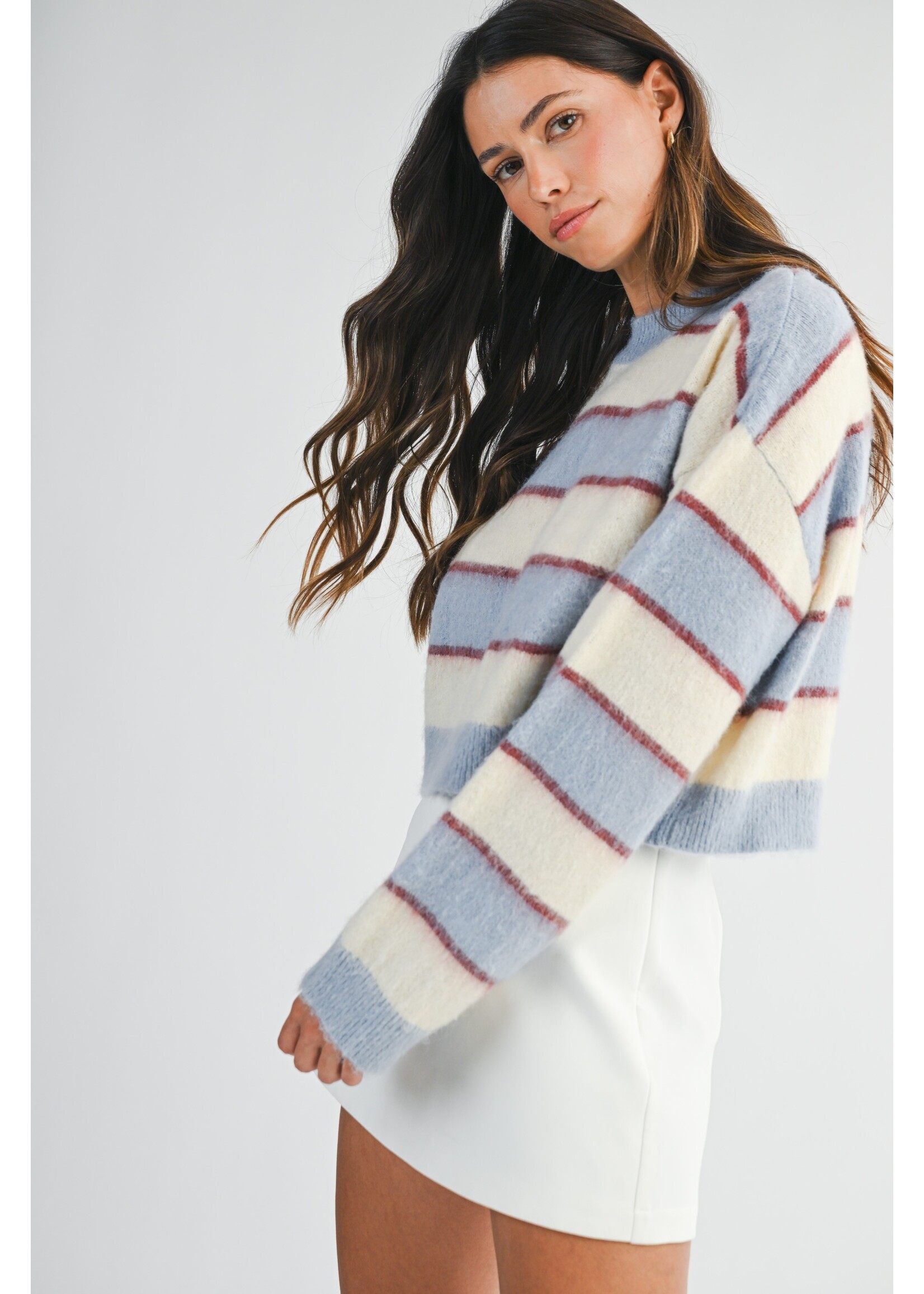 Mable Stripe Knit Sweater - MT2280