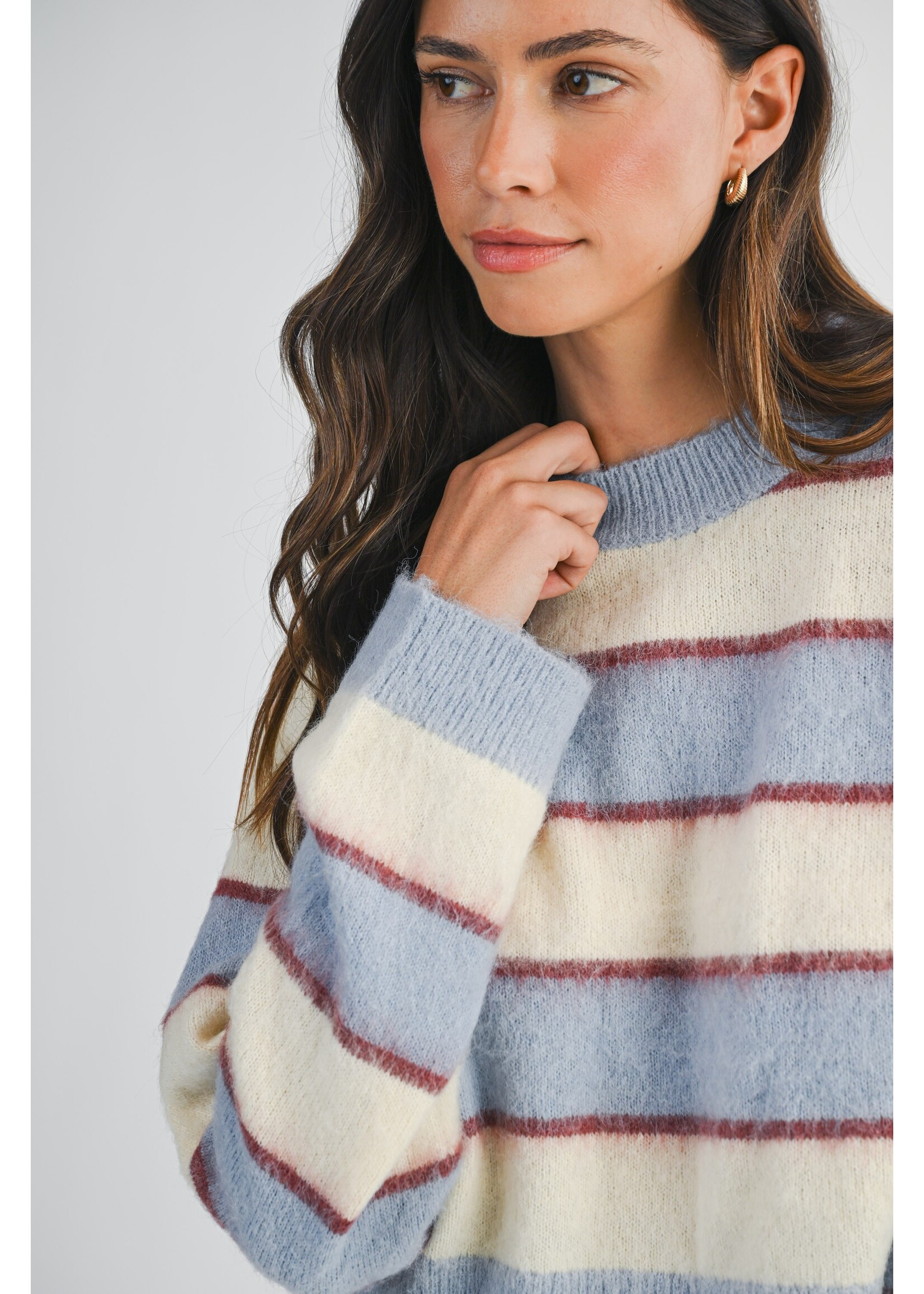 Mable Stripe Knit Sweater - MT2280