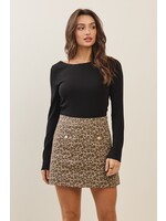 Able Open Back Cowl Detailed Knit Top - AT2456