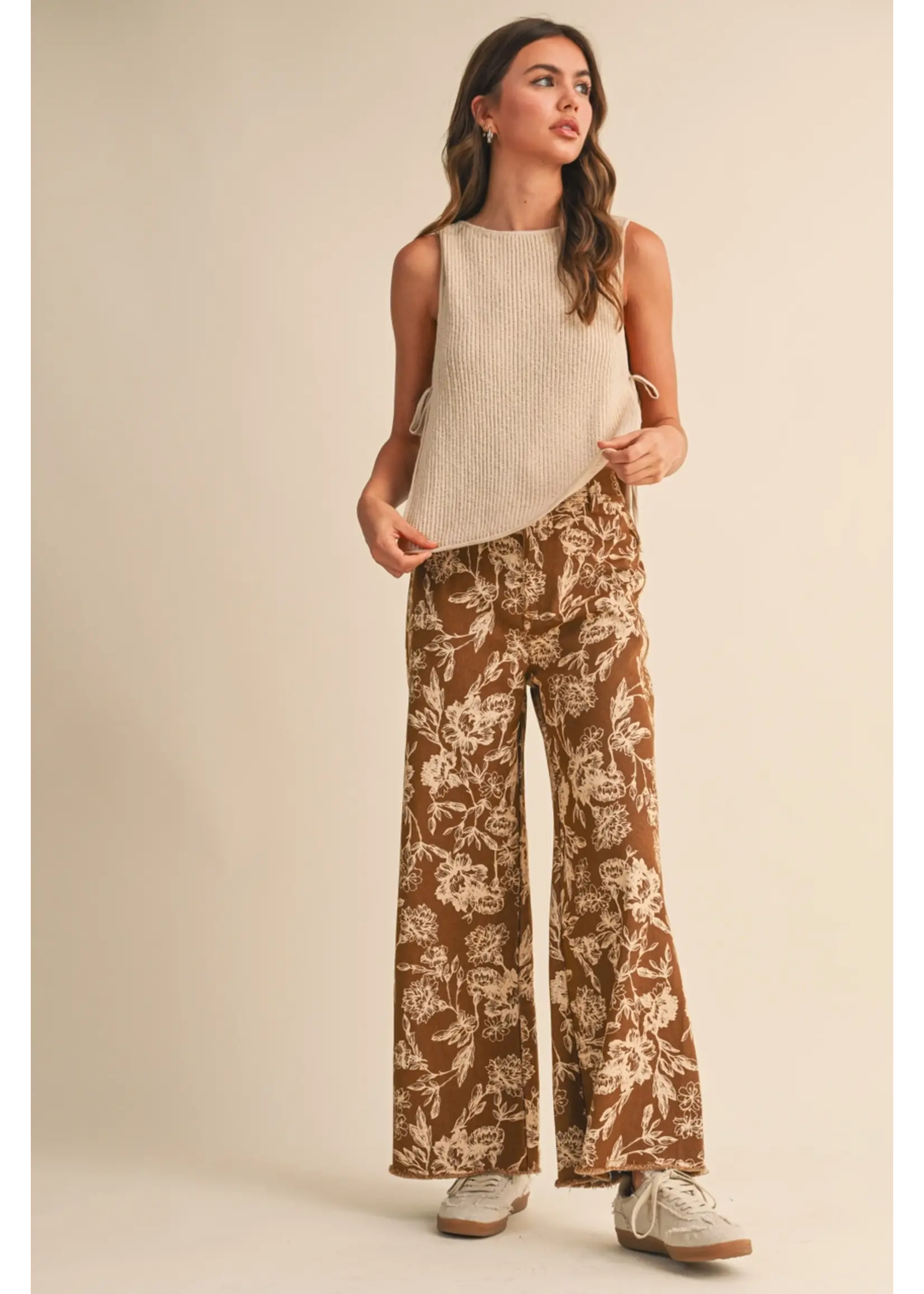 Klesis Twisted Sweater Top with Tied Open Side - IT4311