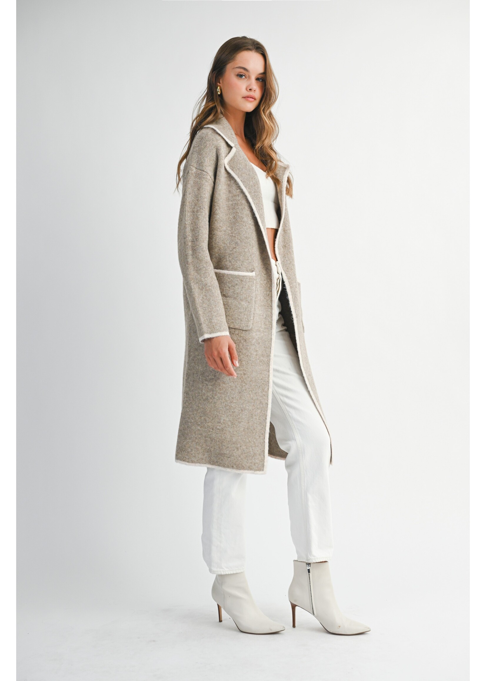 Mable Collar Sweater Jacket - MJK6540SS