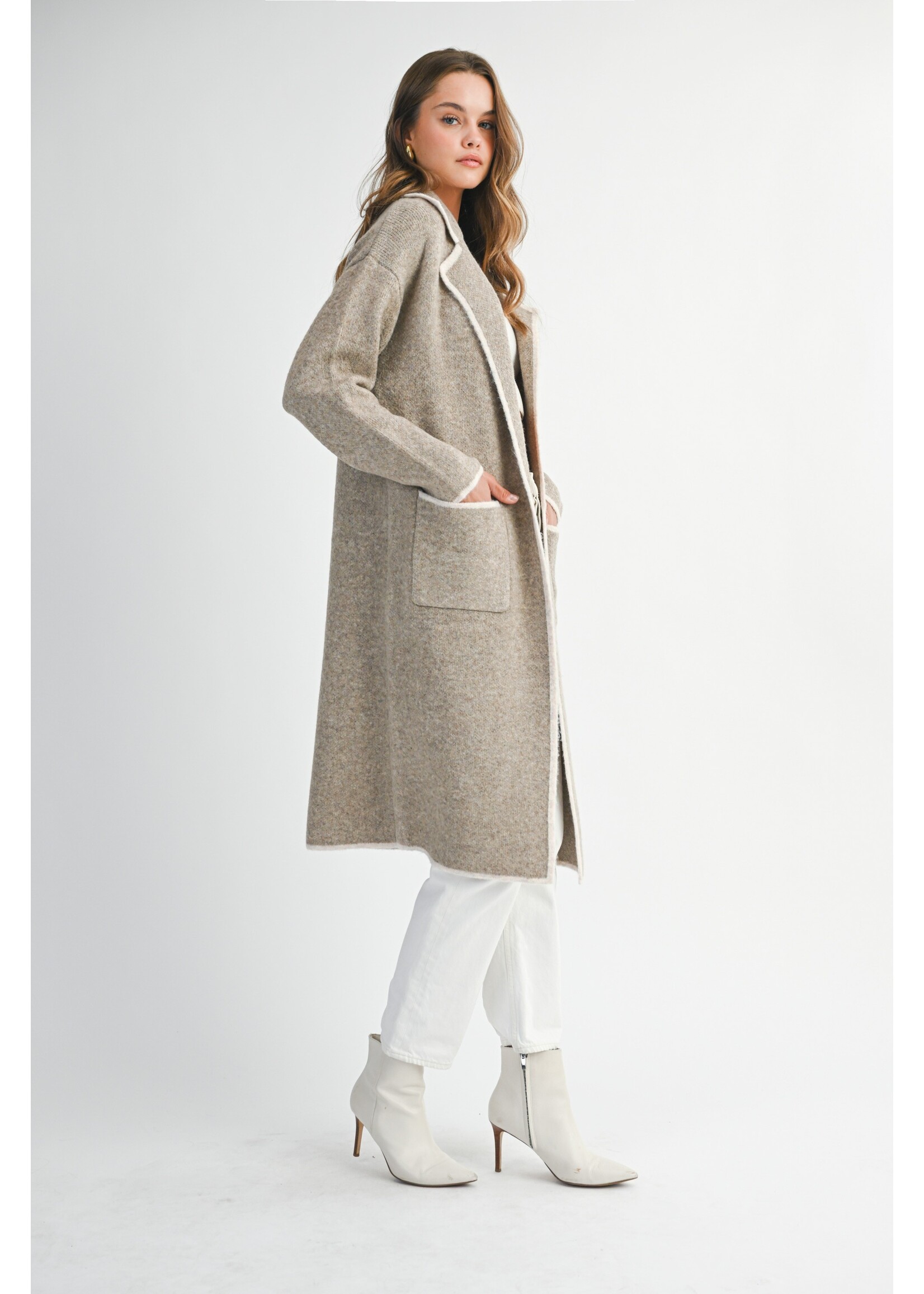 Mable Collar Sweater Jacket - MJK6540SS