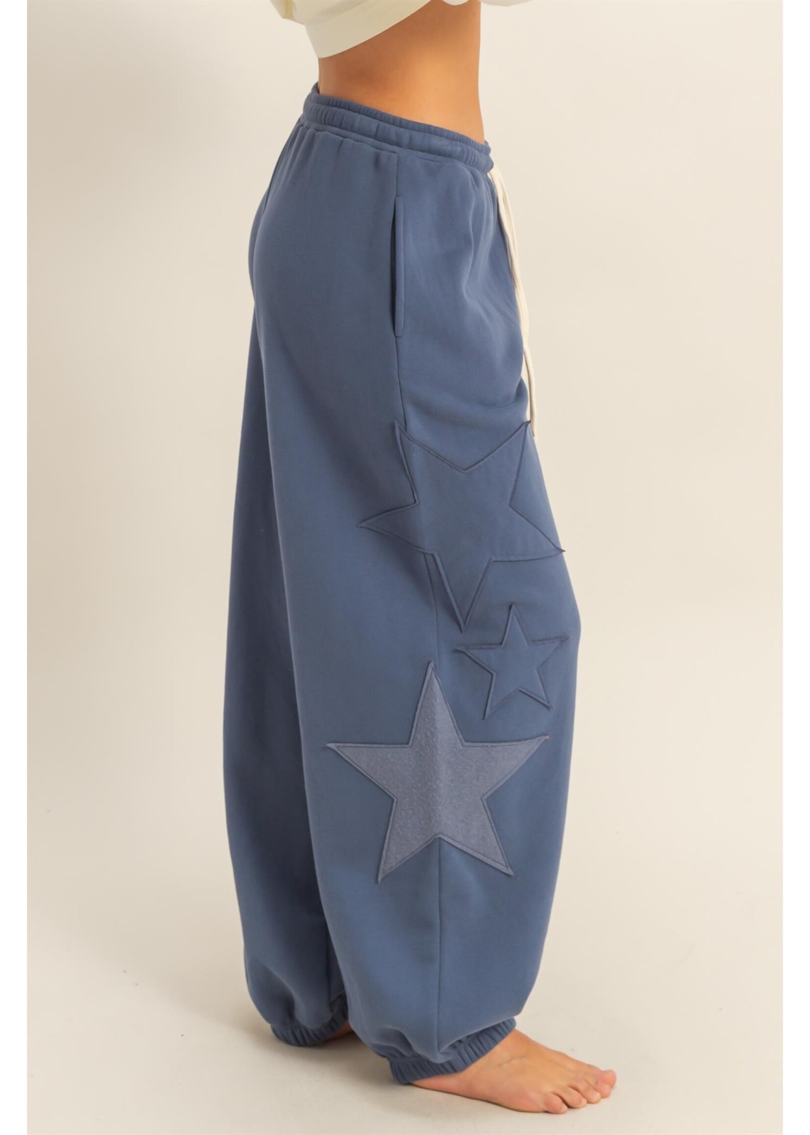 HYFVE Star Patch Casual Drawstring Jogger Pants - DZ25F436