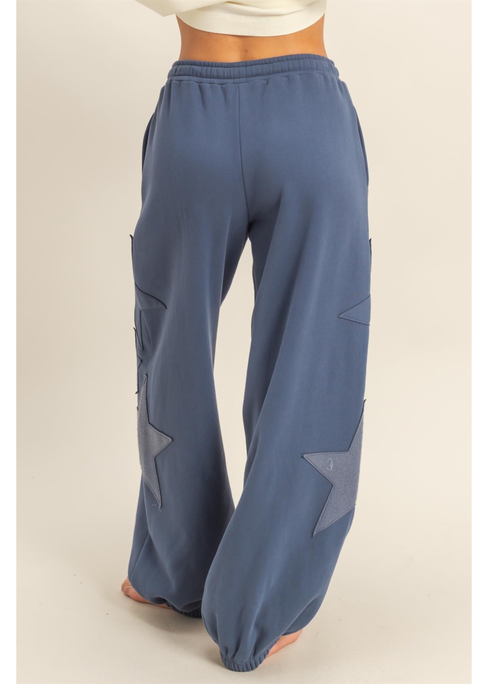 HYFVE Star Patch Casual Drawstring Jogger Pants - DZ25F436