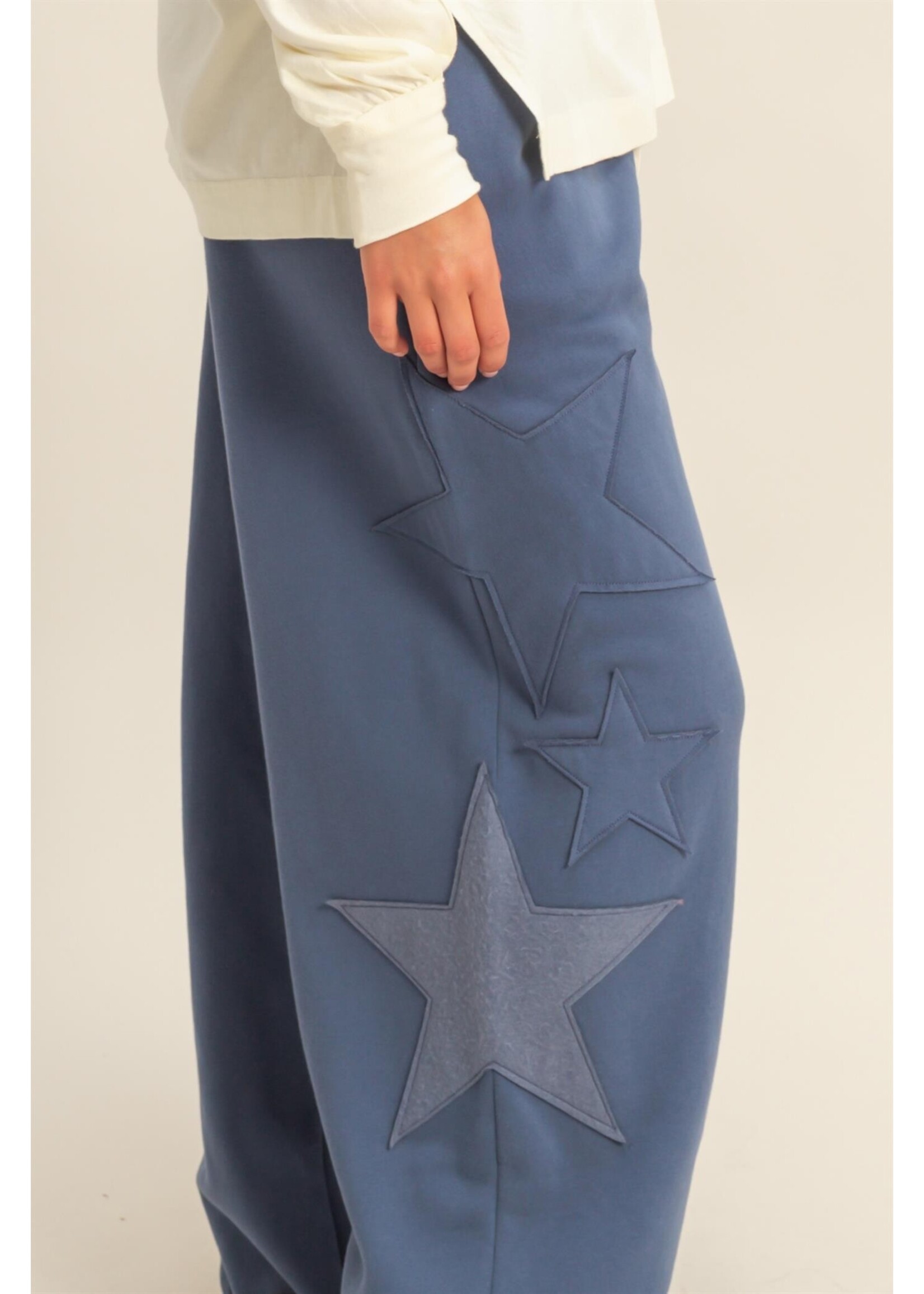 HYFVE Star Patch Casual Drawstring Jogger Pants - DZ25F436