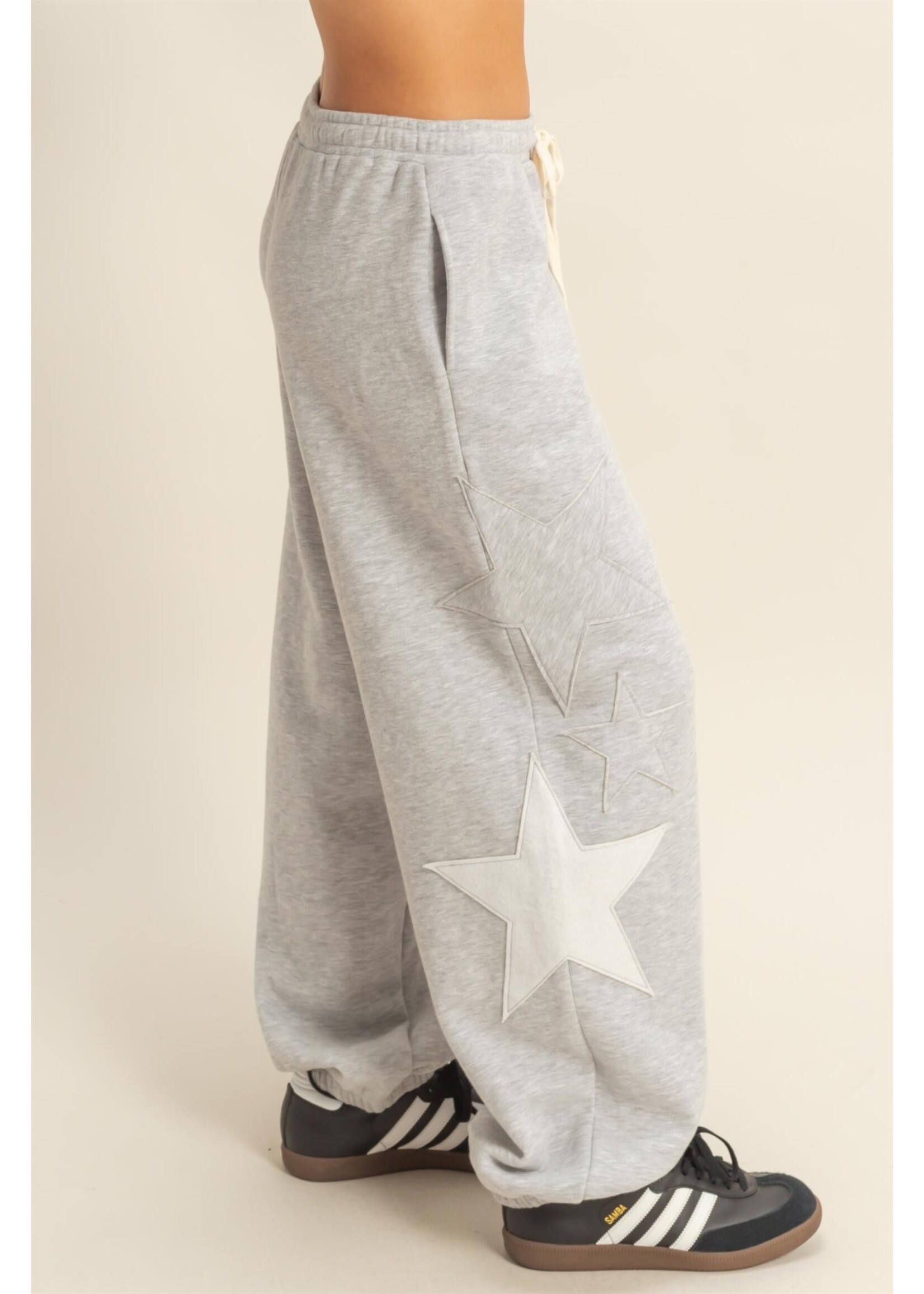 HYFVE Star Patch Casual Drawstring Jogger Pants - DZ25F436