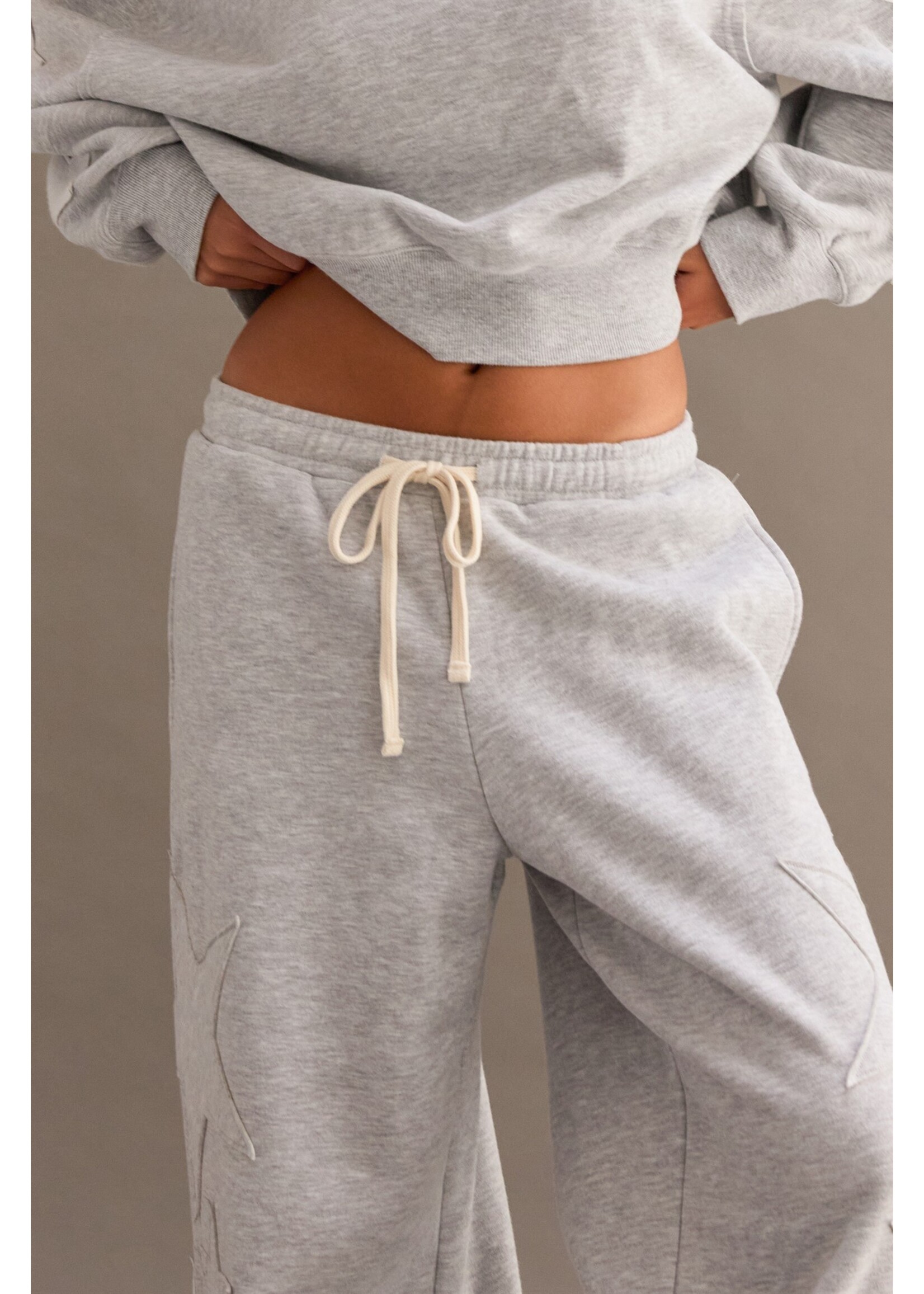 HYFVE Star Patch Casual Drawstring Jogger Pants - DZ25F436