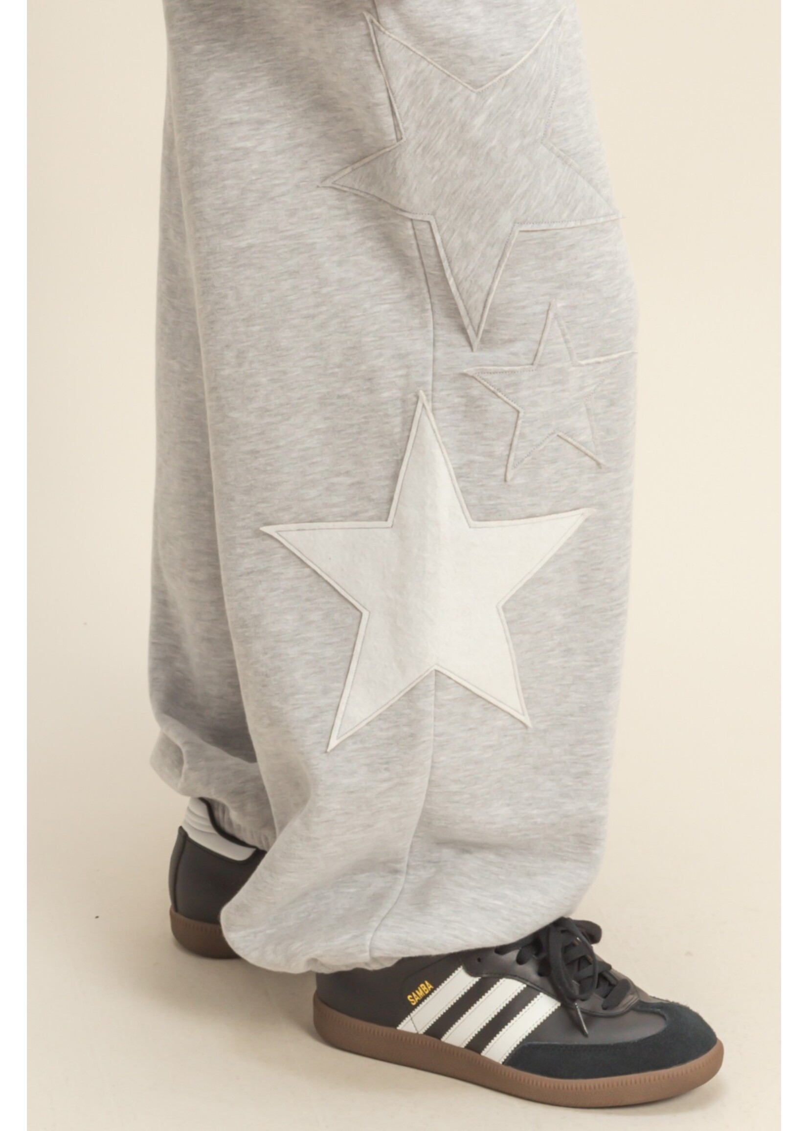 HYFVE Star Patch Casual Drawstring Jogger Pants - DZ25F436