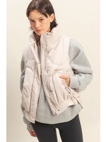 HYFVE High Neck Quilting Puffer Vest - HF25F026