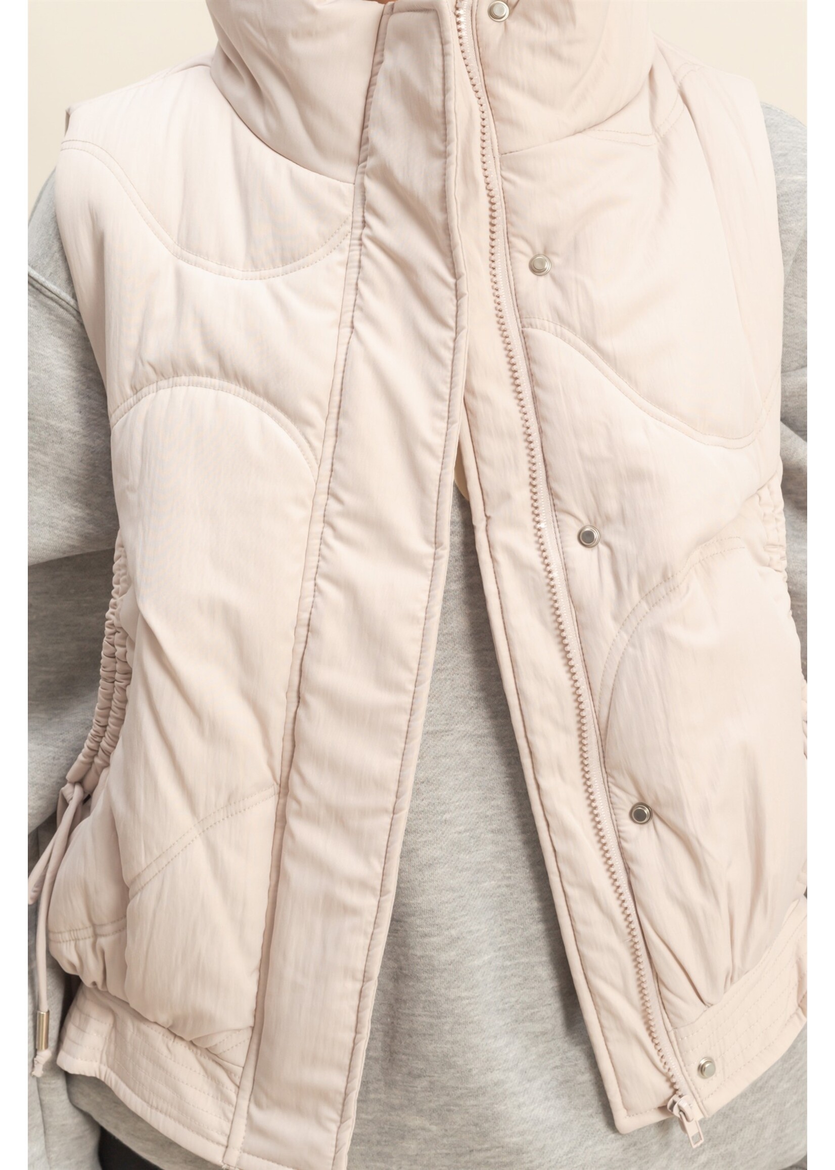 HYFVE High Neck Quilting Puffer Vest - HF25F026