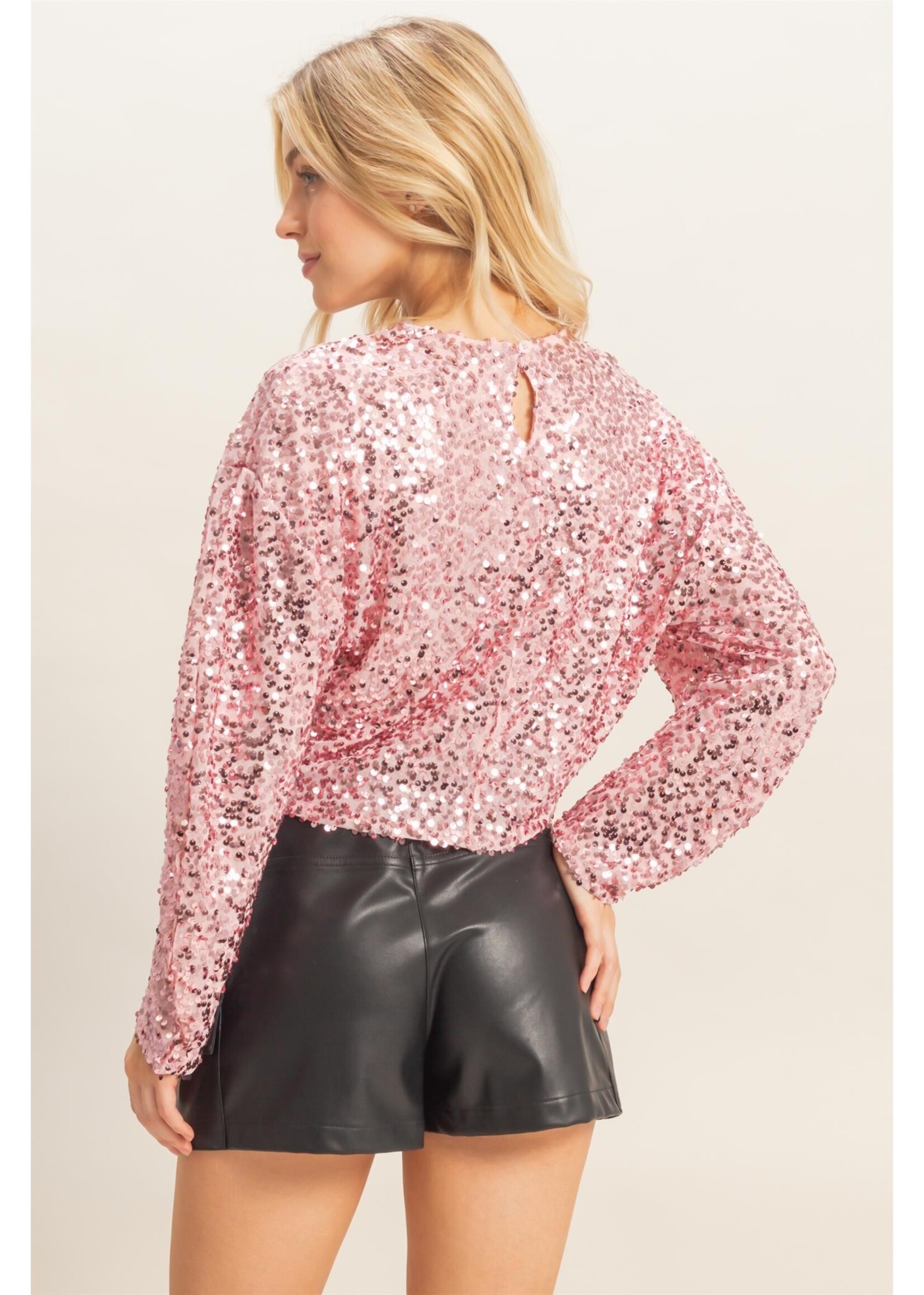 HYFVE Glamorous Sequined Long-sleeve Top - HF25F429