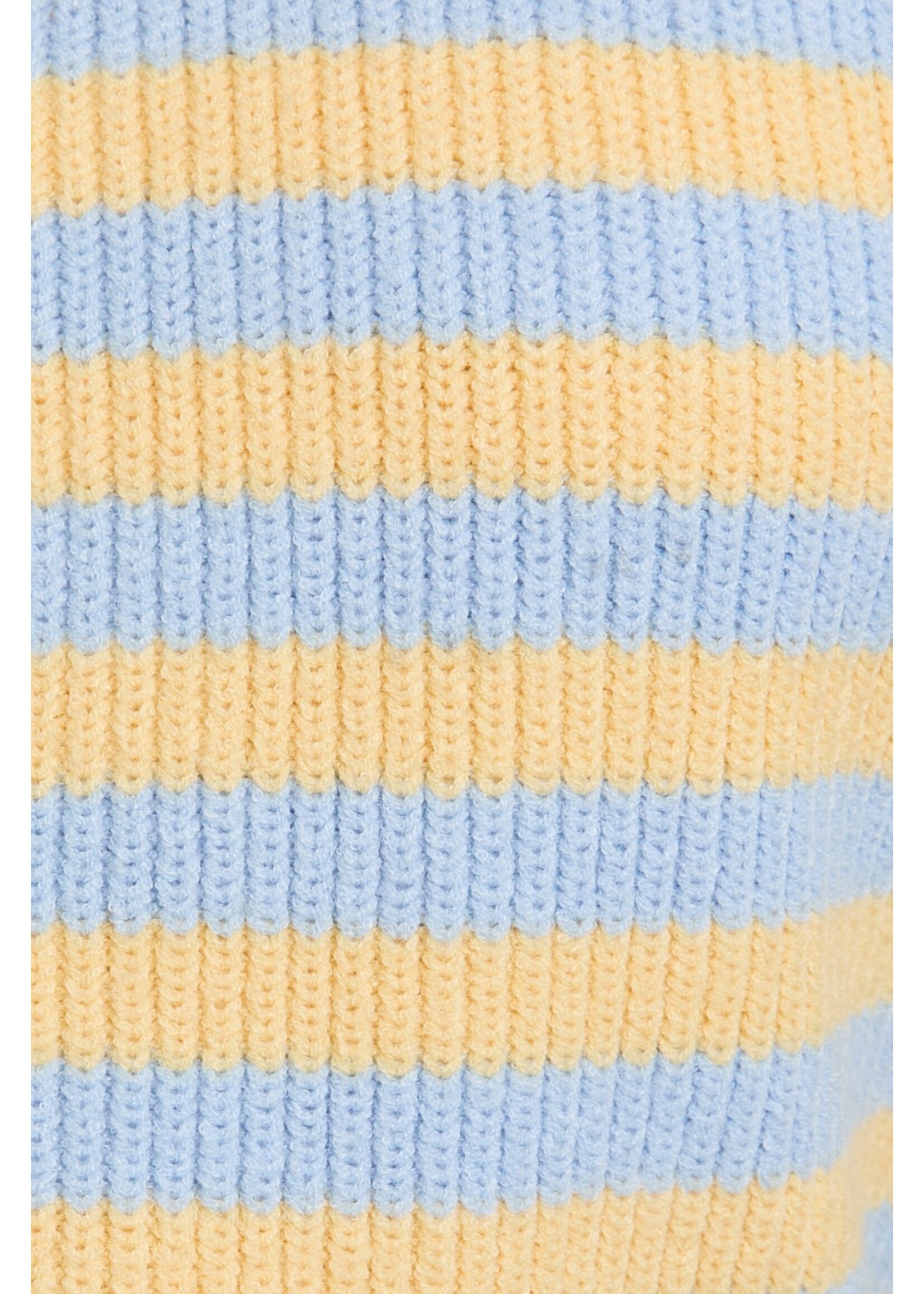 Le Lis Raglan Long Sleeve Crew Neck Striped Cardigan - IWJ5771