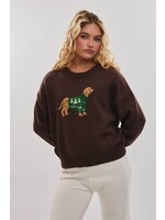 Le Lis Crew Neck Dog with Sweater Graphic Sweater - IWT6001-4
