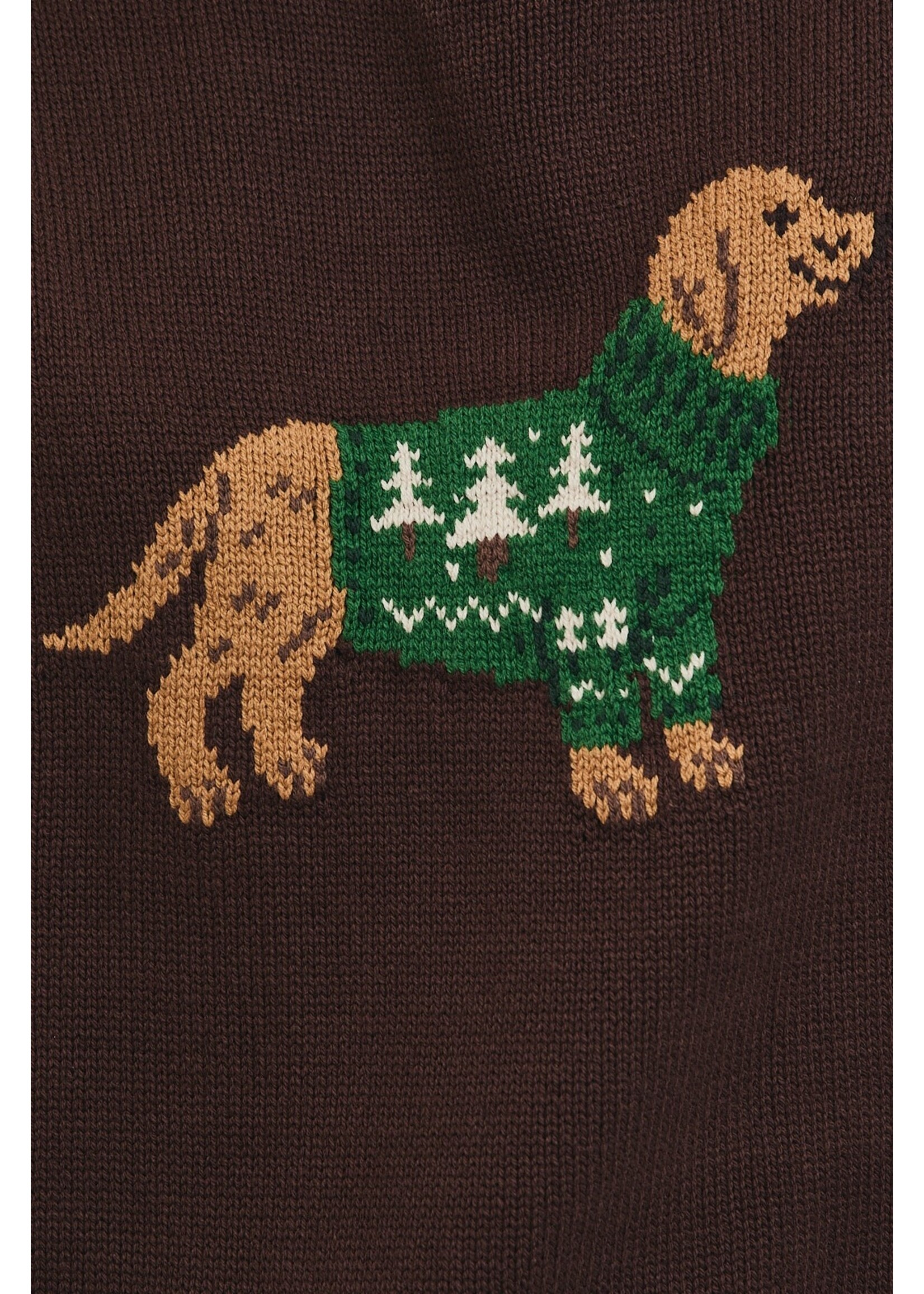 Le Lis Crew Neck Dog with Sweater Graphic Sweater - IWT6001-4
