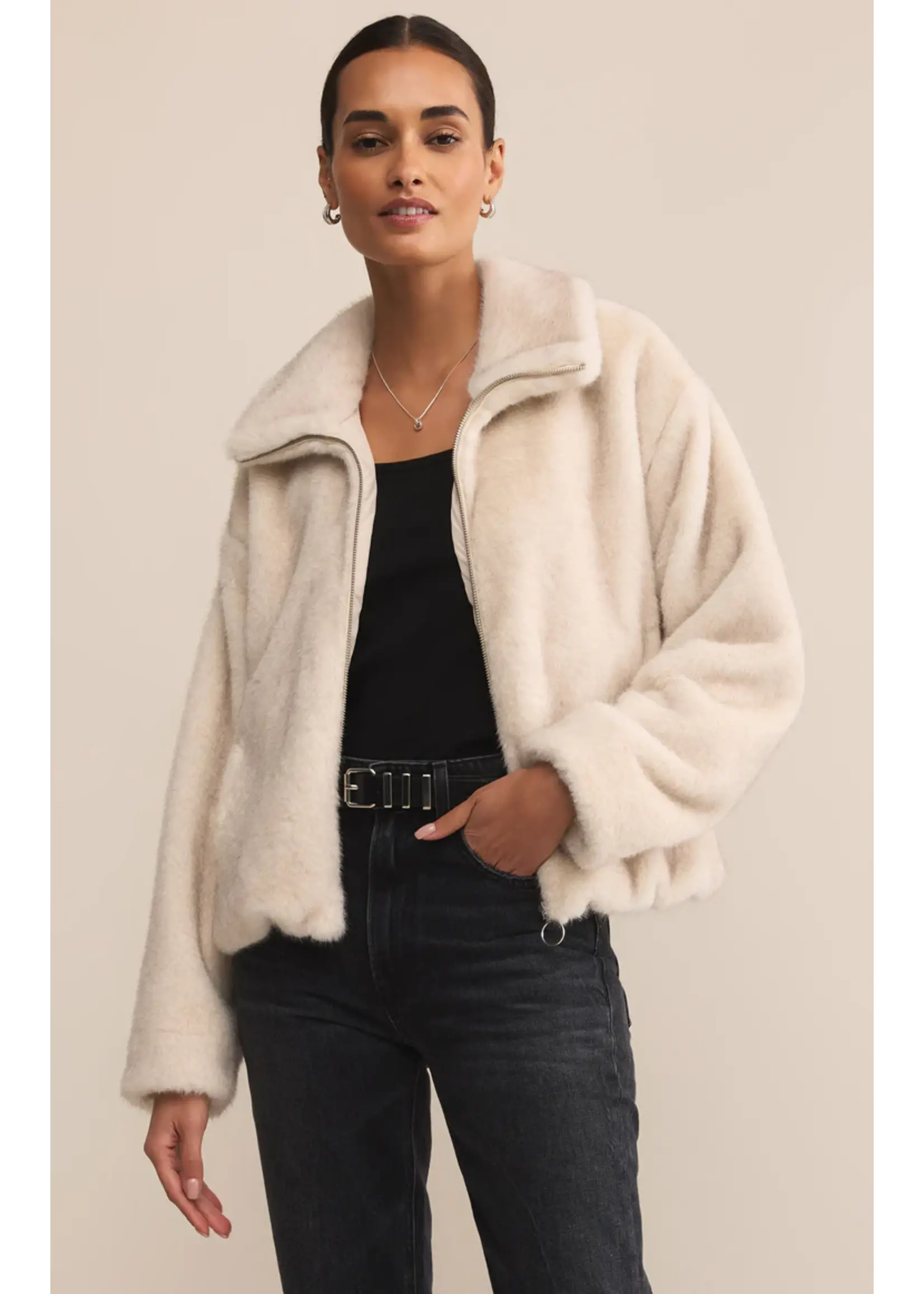 Z Supply Amethyst Faux Fur Jacket - ZJ253278
