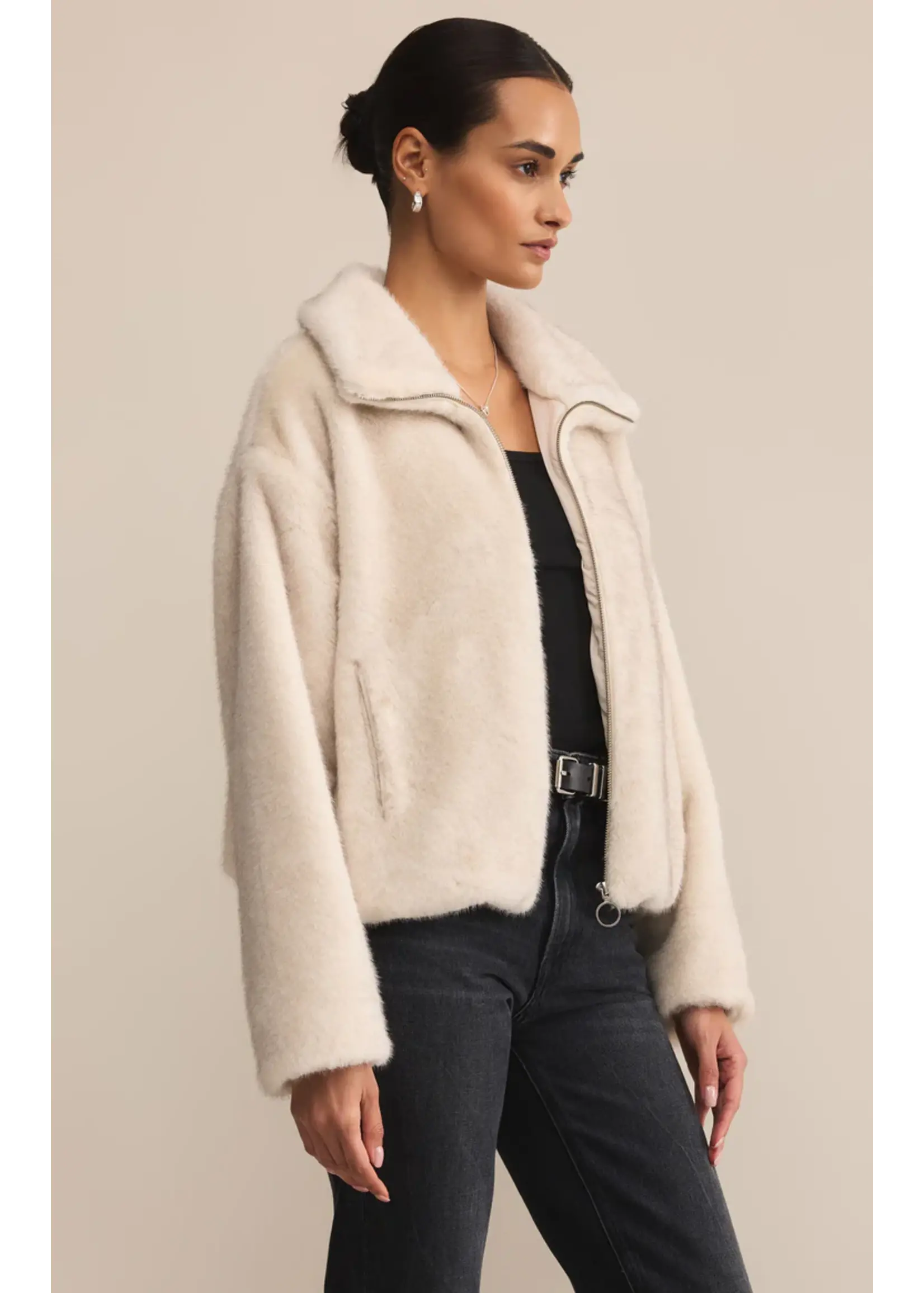 Z Supply Amethyst Faux Fur Jacket - ZJ253278