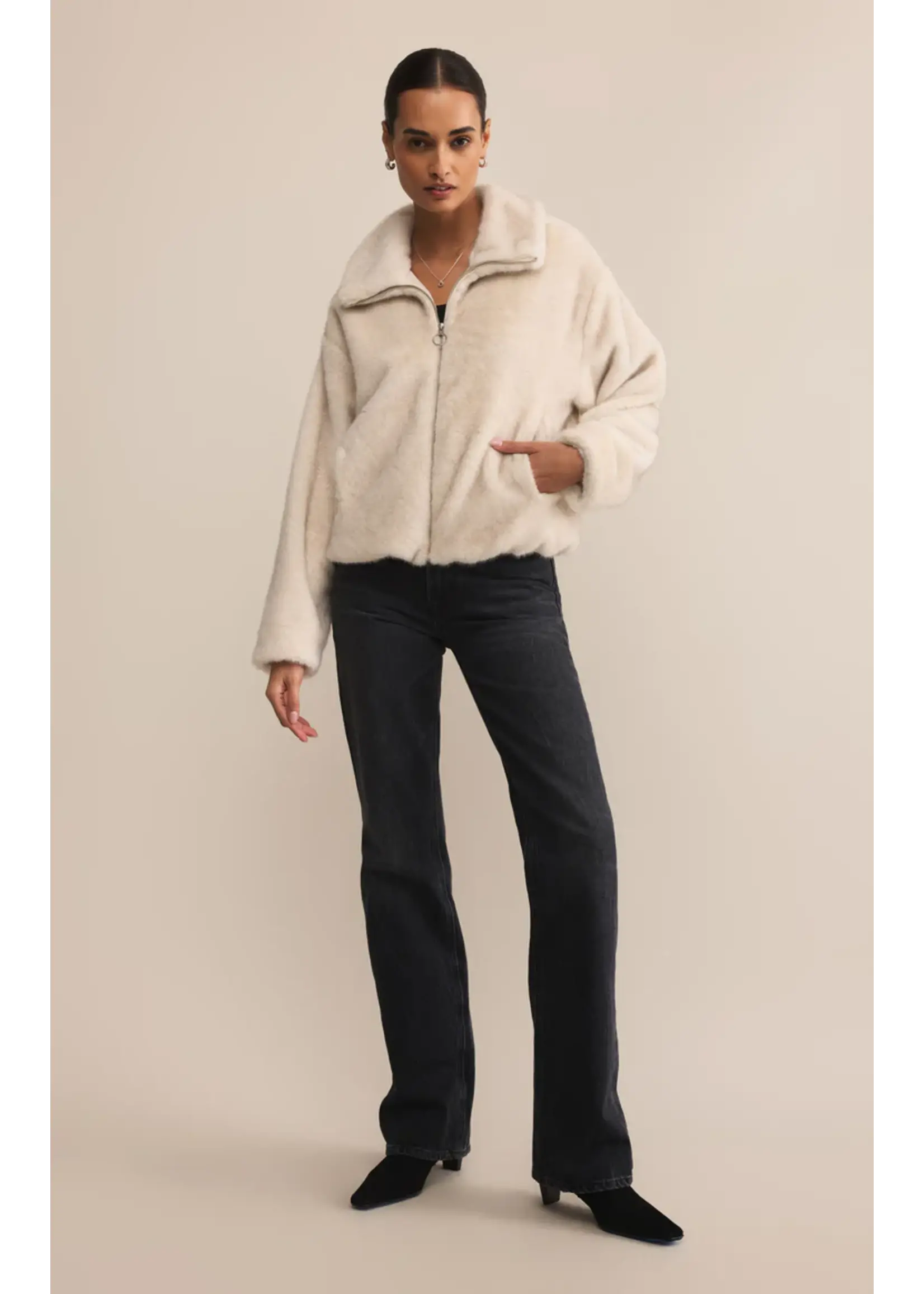 Z Supply Amethyst Faux Fur Jacket - ZJ253278