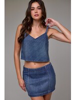 Hidden Medium Wash Super Soft Embellished Tank Top - HD267S-RHI