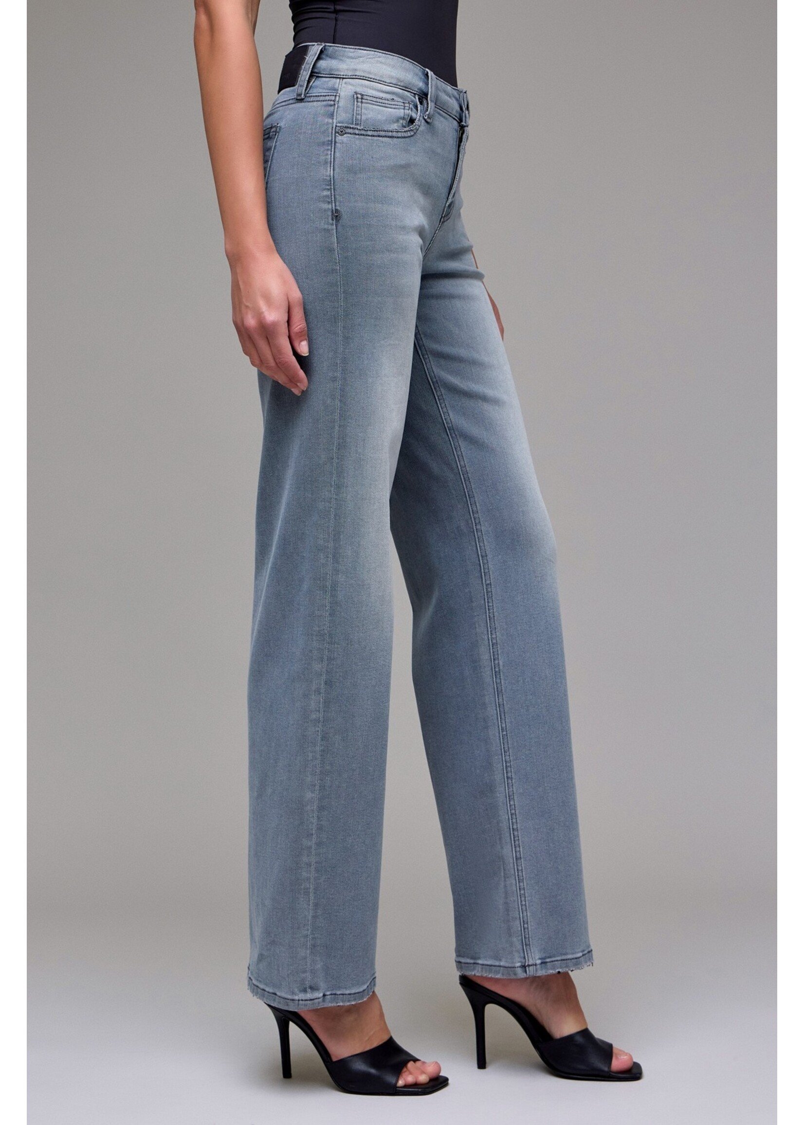 Hidden Stretch Mid Rise Dad Jean - HD9636D-LG