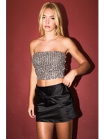 Le Lis Mini Skirt with Big Ribbon Bow - PS6228