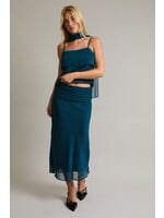 Le Lis Sleeveless Top with Scarf and Maxi Skirt Set - PTS6936
