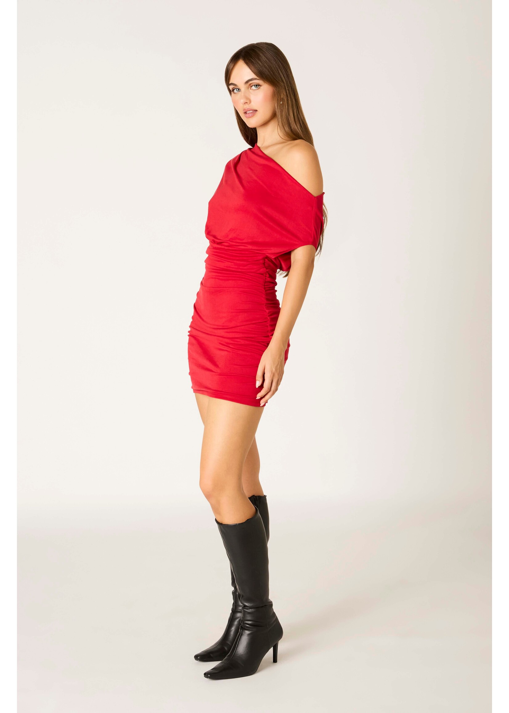 Cotton Candy LA One Shoulder Mini Dress - CD-13973