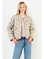 THML Floral Pattern Quilted Jacket - WCT3370-3