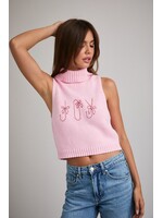 Le Lis Turtle Neck Cropped "Joy" Knit Top - MWT7202
