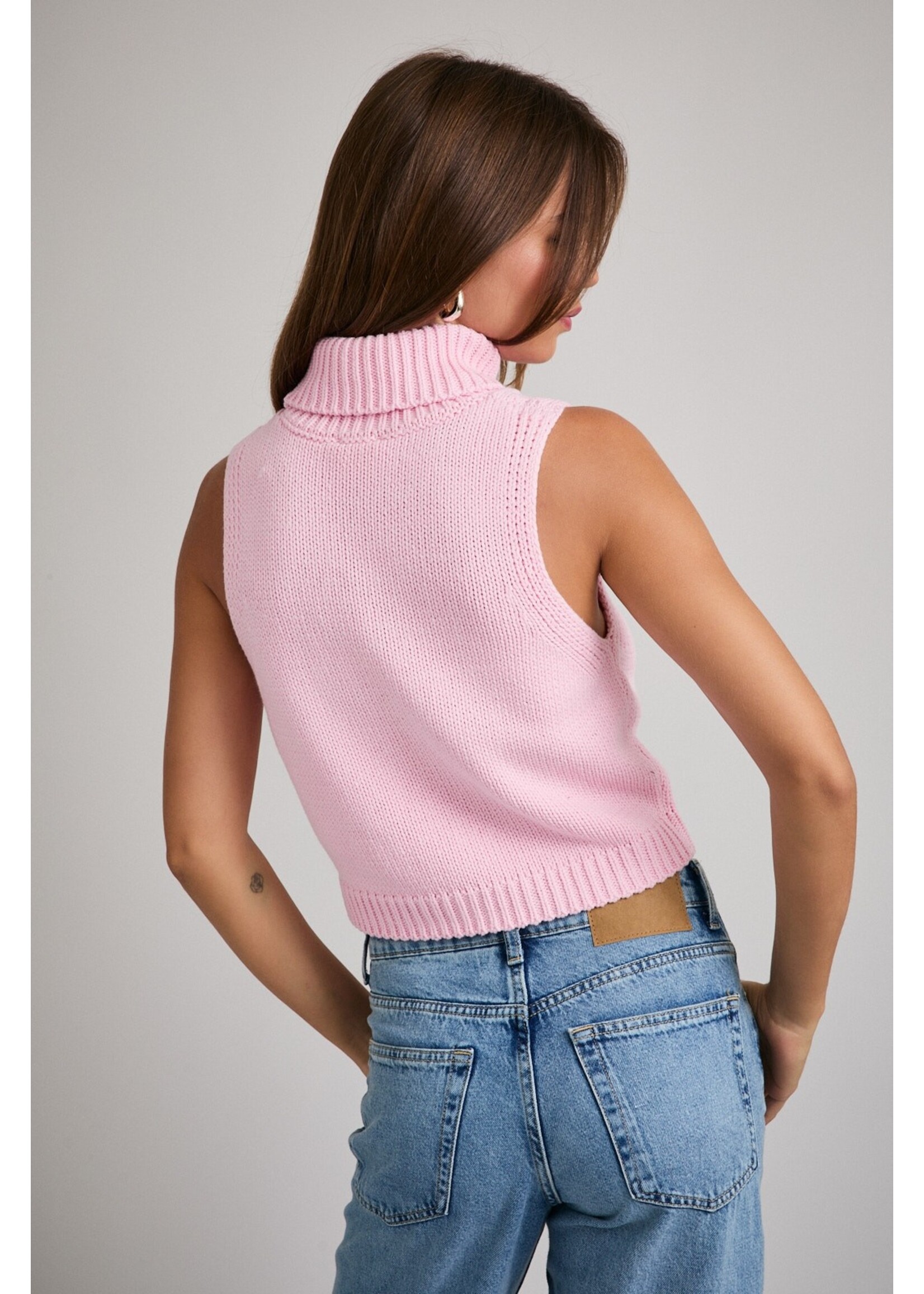 Le Lis Turtle Neck Cropped "Joy" Knit Top - MWT7202