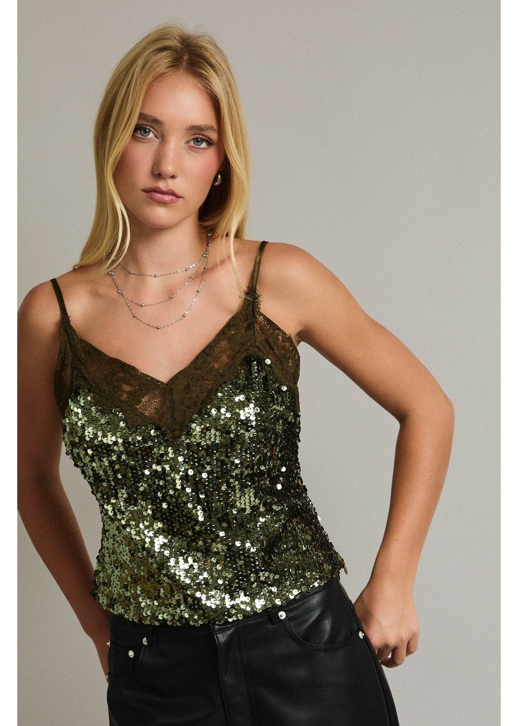 Le Lis Cami Sequin Top - PT6714